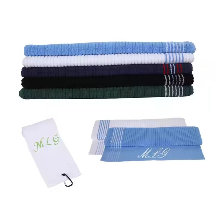 High Quality Custom Logo Golf Towel Accessory Designed by Manufacturers
