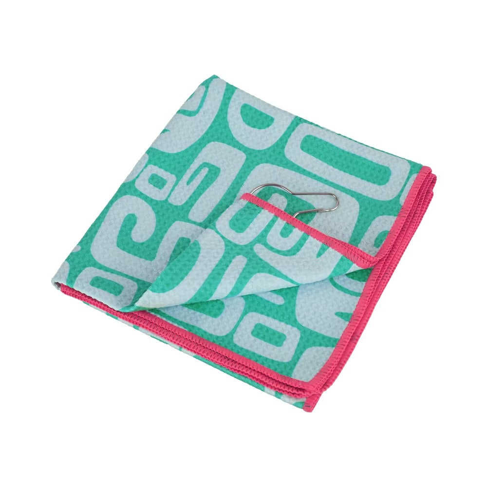New Design Golf Towel Manufacturers Custom Logo High Quality Golf Towel