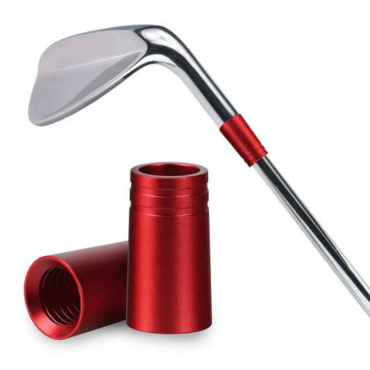 Matte Aluminum Golf Ferrules 25mm Red Accessories for Iron Golf Shaft .335 & .370 Sizes