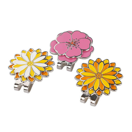 Custom Golf Accessories Colorful Customized Ball Markers Zinc Alloy Stainless Steel Custom Logo Metal Golf Ball Marker Hat Clip